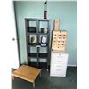 Image 1 : 3-Drawer Filing Cabinet, 2 Wooden 7 drawer storage cabinets, 8 cubby storage unit, Black & Decker li