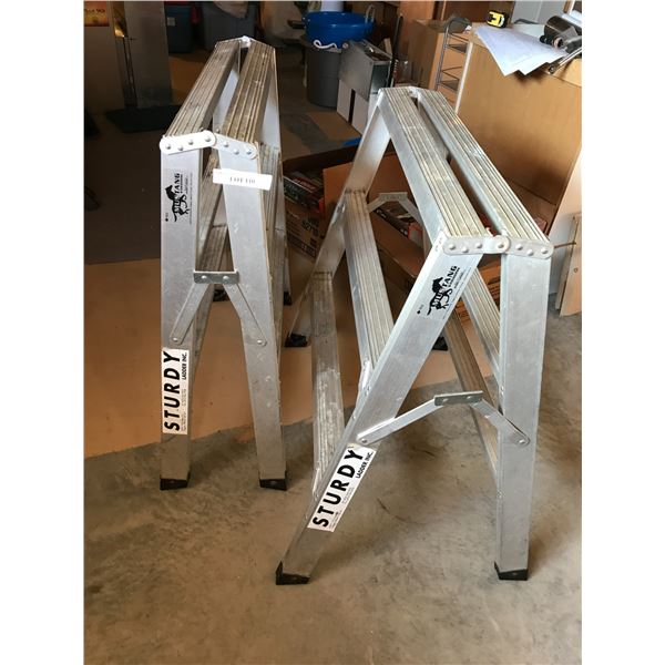 Mustang sawhorse ladders (x2)
