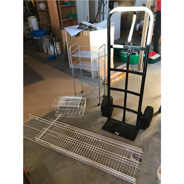 4-drawer metal shelf, metal wardrobe shelves, stacking undershelf bin, Ultra Steel trolley