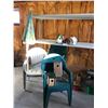Image 1 : Plastic lawn chairs (x5), table (green, plastic), asst bird houses (handmade wood, store-bought), hu