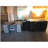 Image 1 : Sony stereo system (5-CD changer, dual cassette); Panasonic 5-CD changer & cassette deck with speake