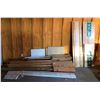 Image 1 : Huge asst of lumber (wood, incl pine, and particle board); 3 blinds (1 white, 2 ivory)