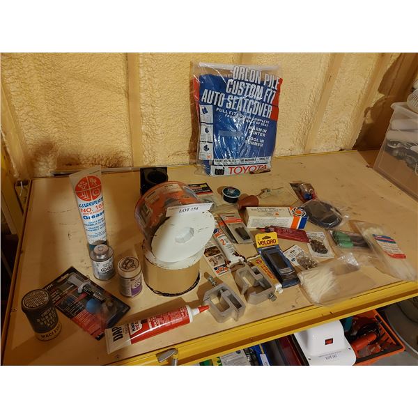 Dura Vac; Orlon Pile Custom Fit car seat covers; asst home & shop supplies incl cable ties, Red Zone