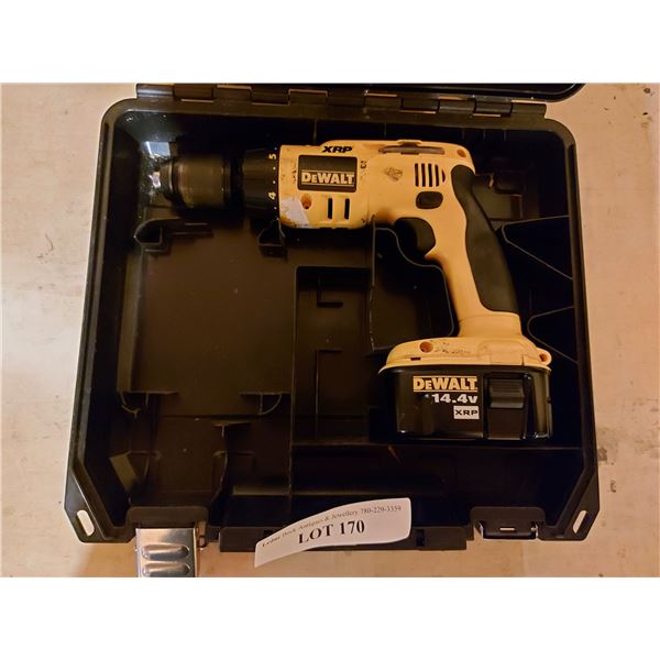 Dewalt VSR cordless adjustable clutch hammer drill, with battery (no charger)