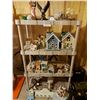 Image 1 : Large lot of asst home décor incl. figurines, bird houses, ceramic countryside home miniatures, Part