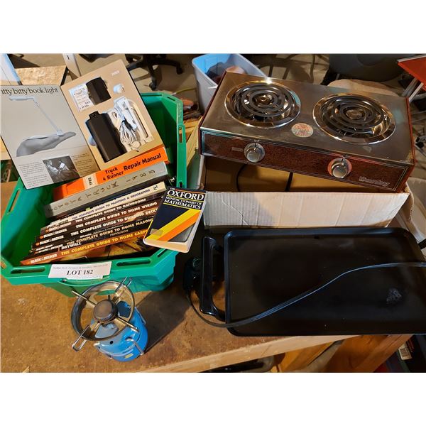 Everyday essentials griddle model E994, Danby Electric T-Burner Stove model 311, Assorted 'how to' b