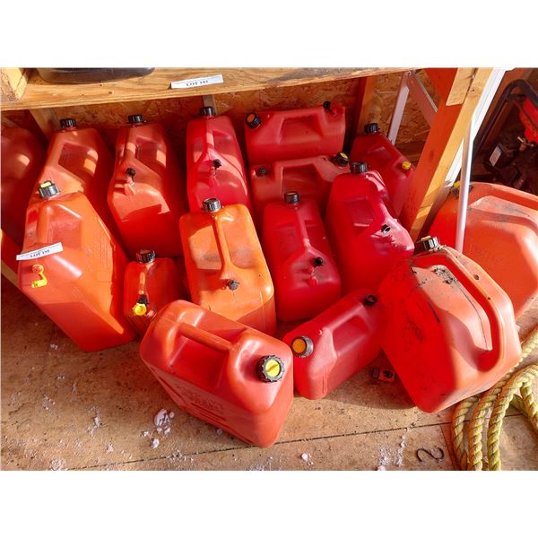 Asst jerry cans and parts