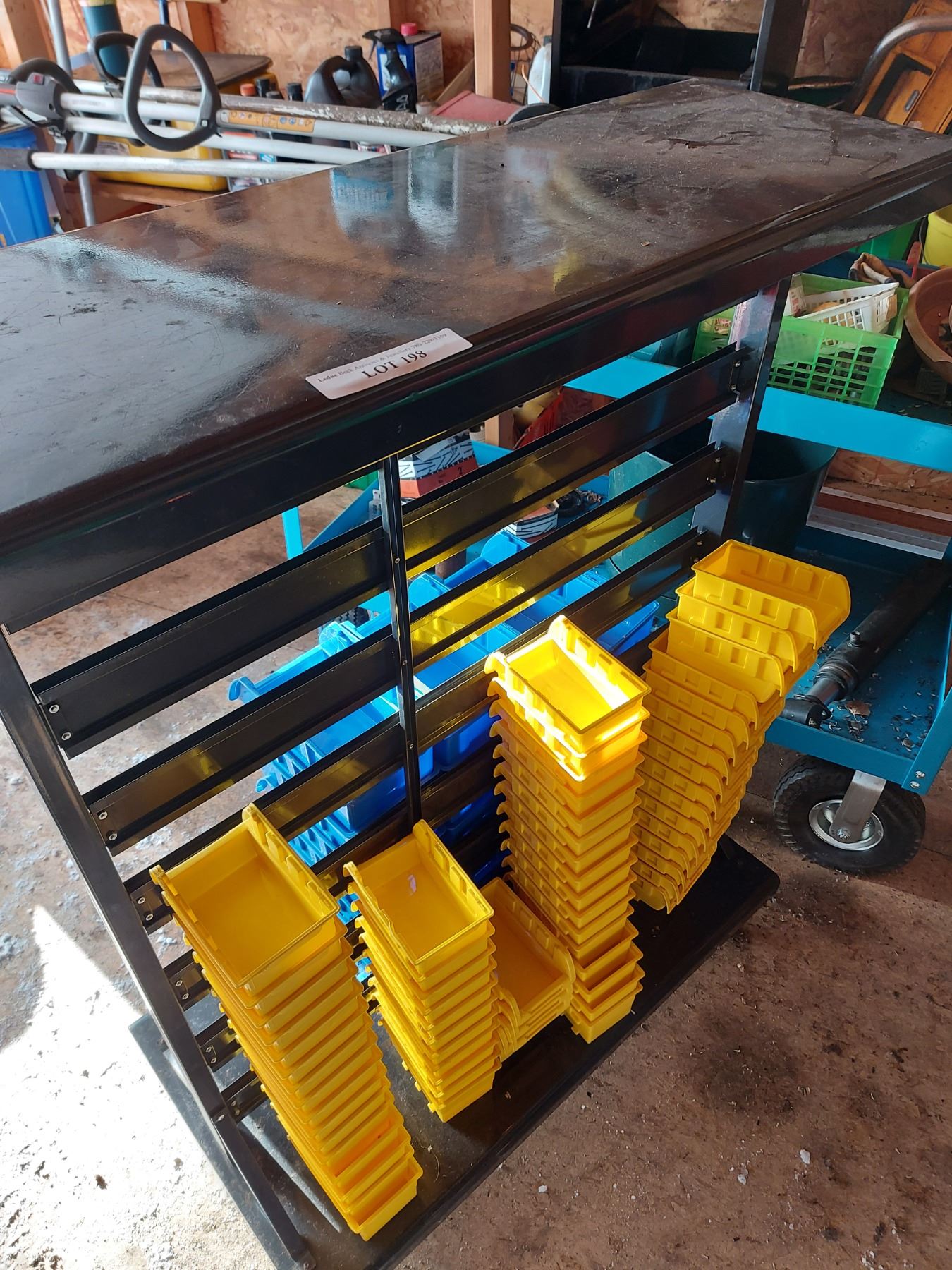 Hardware rack and organizers complete w/baskets