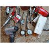 Image 1 : Asst compressor tools, hammers, mallets, weather stripping, tool box 