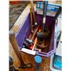 Image 4 : Asst compressor tools, hammers, mallets, weather stripping, tool box 