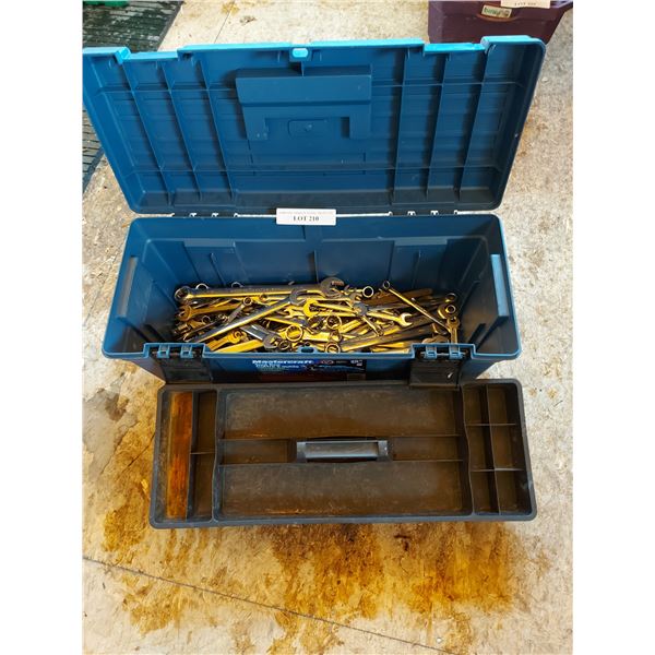 Mastercraft tool box w/asst wrenches
