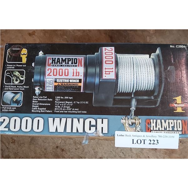 Champion 2000 lb winch