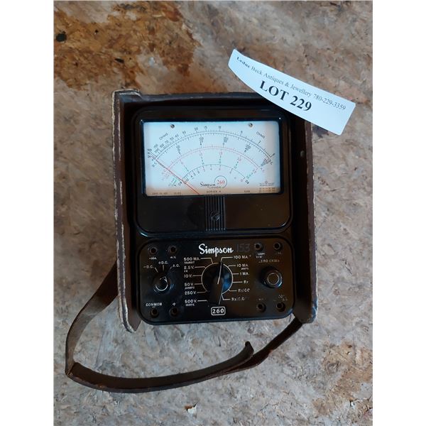 Simpson 260 series 6 multi-meter w/ leather case