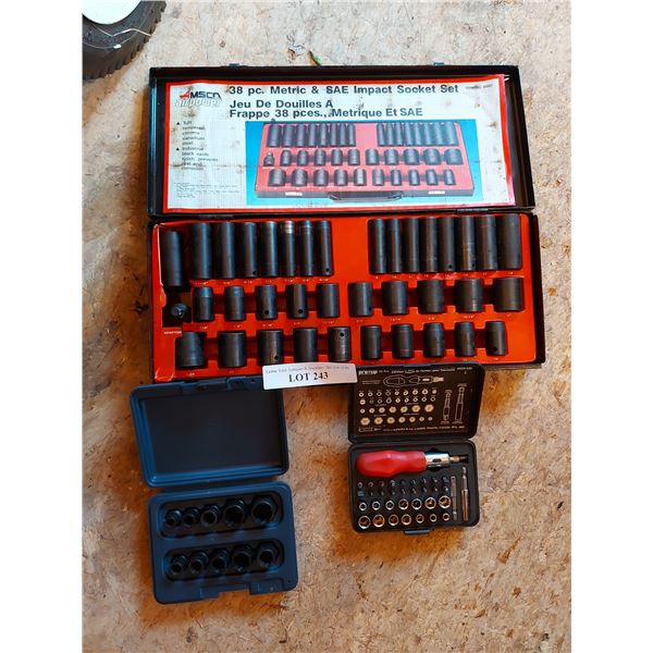 Airpower Impact socket set; Mastercraft socket set; Protip Ultimate