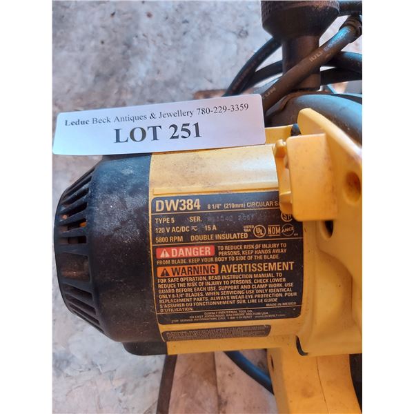 Dewalt circular saw