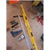 Image 1 : Stanley FatMax level; Mastercraft level, Mayes T-square; Mastercraft stud finder and level, Mighty M