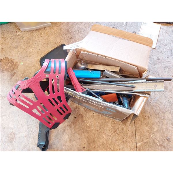 Shindaiwa harness; asst shop tools and hardware