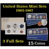 Image 1 : Group of 3 Special Mint Sets 1965-1967 15 coins