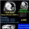Image 1 : Full 5c proof roll, 2007-s Jefferson nickels