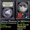 Image 1 : Proof 1994-p Women In Military Modern Commem Dollar $1 Graded GEM++ Proof Deep Cameo by USCG