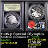 Image 1 : Proof 1995-p Special Olympics Modern Commem Dollar $1 Graded GEM++ Proof Deep Cameo by USCG