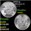 Image 1 : 1921-p Morgan Dollar $1 Grades GEM+ Unc