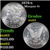 Image 1 : 1878-s Morgan Dollar $1 Grades Select Unc