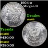 Image 1 : 1904-o Morgan Dollar $1 Grades GEM+ Unc