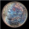 Image 2 : 1882-s Colorfully Toned Morgan Dollar $1 Grades Choice Unc