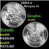 Image 1 : 1882-s Morgan Dollar $1 Grades GEM+ Unc
