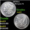 Image 1 : 1878-s Morgan Dollar $1 Grades Select Unc