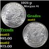 Image 1 : 1921-p Morgan Dollar $1 Grades Select Unc