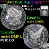 Image 1 : 1882-s Morgan Dollar $1 Graded ms64 DMPL By SEGS