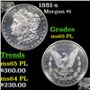 Image 1 : 1881-s Morgan Dollar $1 Grades GEM Unc PL