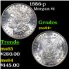 Image 1 : 1886-p Morgan Dollar $1 Grades Choice+ Unc