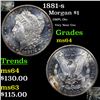 Image 1 : 1881-s Morgan Dollar $1 Grades Choice Unc