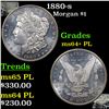 Image 1 : 1880-s Morgan Dollar $1 Grades Choice Unc+ PL