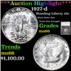 Image 1 : 1927-d Standing Liberty Quarter 25c Graded ms66 By SEGS