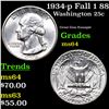 Image 1 : 1934-p Washington Quarter Fall 1 88 25c Grades Choice Unc