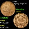 Image 1 : 1857 Flying Eagle Cent 1c Grades Choice AU/BU Slider