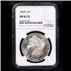 Image 2 : NGC 1883-o Morgan Dollar $1 Graded ms63 PL By NGC