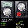 Image 1 : PCGS 1887-p Morgan Dollar OGH $1 Graded ms64 By PCGS