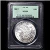 Image 2 : PCGS 1887-p Morgan Dollar OGH $1 Graded ms64 By PCGS
