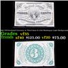 Image 1 : 1865 US Fractional Currency 3c Third Issue fr-1226 Washingon Light Background Grades vf++