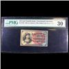 Image 2 : 1870's US Fractional Currency 10¢ Fourth Issue Fr-1259 40MM Seal Blue Right End Graded vf30 By PMG