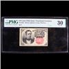 Image 2 : 1875 US Fractional Currency 10c Fifth Issue fr-1265 Long Key Graded vf30 By PMG