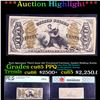 Image 1 : ***Auction Highlight*** Rare Specimen Third Issue 50c Fractional Currency Justice Holding Scales Gra