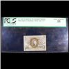 Image 2 : PCGS 1863 US Fractional Currency 10c Second Issue fr-1249 Washington In Oval Graded au55 By PCGS
