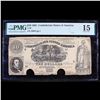 Image 2 : Rare 1861 $10 T-30 CSA Confederate States Of America Graded f15 By PMG