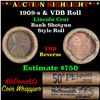 Image 1 : Lincoln Wheat cent 1c Orig Brandt McDonalds roll, 1909-s end, VDB other end